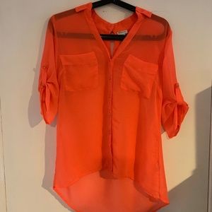 Orange Summer Blouse